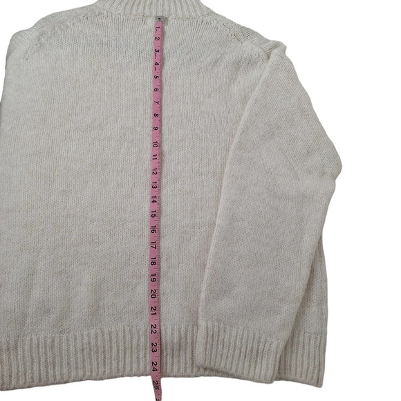 H&M Medium Wool Alpaca Blend Long Sleeve Mock-Neck Oversized Sweater - Picture 9 of 11